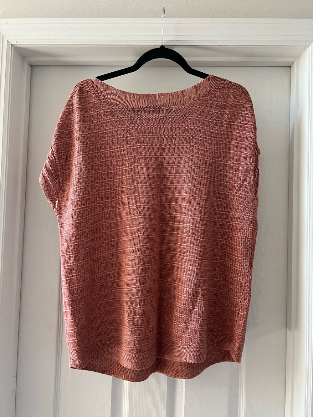 Talbots Dusty Rose/Coral Short-Sleeve Knit Top - Picture 3 of 4